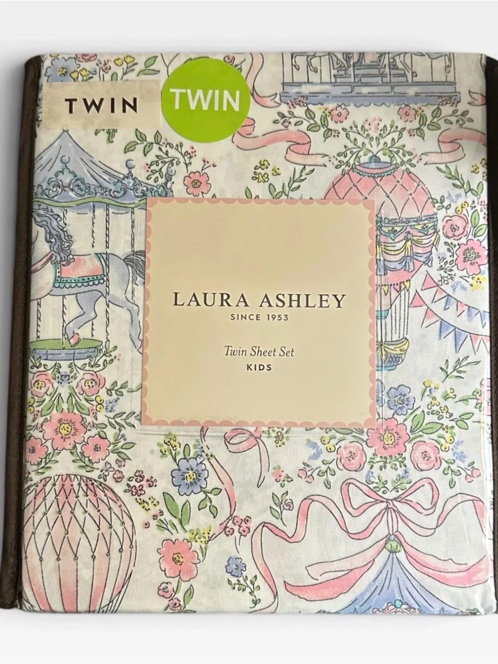 Laura Ashley Kids Twin Sheet Set in Pastel Floral Print